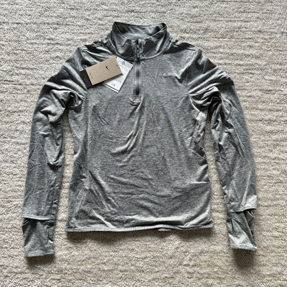 Nike running Gray Dri-fit UPF 40 Women’s Long Sleeve Top tee shirt Size XS